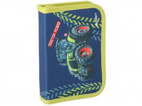 Spirit: Traktor mintás töltött kihajtható tolltartó 28db-os