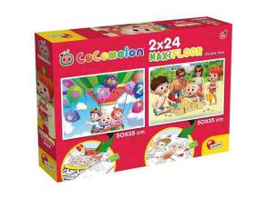 Cocomelon Légy kedves 2 az 1-ben maxi puzzle 2x24db-os