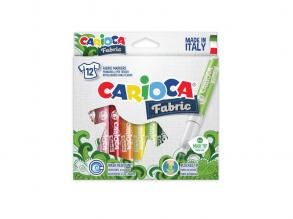 Textilfestő filctoll 12 színű - Carioca