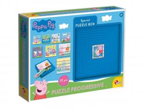 Peppa malac 8 az 1-ben 25 db-os progresszív puzzle - Lisciani