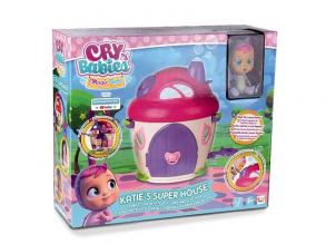 Cry babies - Katie könnyes baba háza játékszett babával és kiegészítőkkel