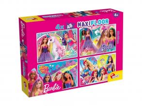 Barbie mágikus világa 4x48db-os maxi padló puzzle 35x25cm - Lisciani