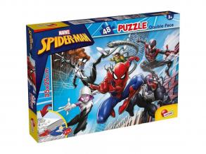 Pókember 2 az 1-ben 48db-os puzzle és színező 35x25cm - Lisciani