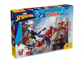 Pókember 2 az 1-ben 60db-os puzzle és színező 50x35cm - Lisciani