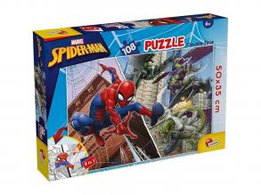 Pókember 2 az 1-ben 108 db-os puzzle és színező 50x35cm - Lisciani