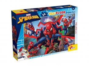 Pókember 2 az 1-ben maxi 24db-os puzzle és színező 70x50cm - Lisciani