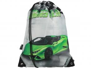Spirit: Racer Monster zöld sportautó mintás tornazsák, sportzsák 33x47cm