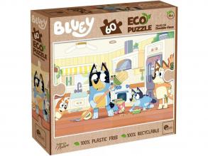 Bluey 2 az 1-ben 60db-os Eco puzzle és színező 70x50cm - Lisciani
