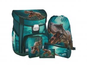 Spirit: T-Rex dinoszauruszos iskolatáska, hátizsák 5db-os szett 38x17x28cm