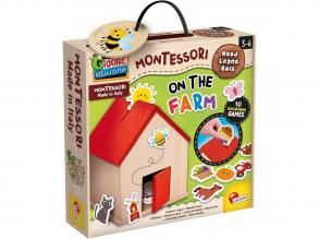 Montessori: Fa készségfejlesztő játék - A farmon - Lisciani
