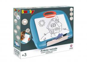 Smoby utazó rajztábla filctollal és 4 rajzoldallal