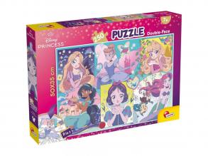 Disney Hercegnők  Mangás varázslat 2 az 1-ben 250db-os puzzle és színező 50x35cm - Lisciani