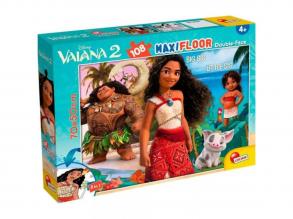 Vaiana 2 2 az 1-ben 108db-os puzzle és színező 70x50cm - Lisciani