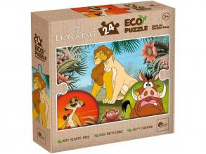 Oroszlánkirály 2 az 1-ben 24db-os Eco mini puzzle és színező 35x25cm - Lisciani