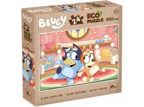 Bluey 2 az 1-ben 24db-os Eco mini puzzle és színező 35x25cm - Lisciani