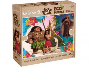 Vaiana 2 2 az 1-ben 60db-os Eco puzzle és színező 70x50cm - Lisciani