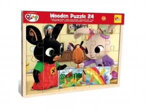 Bing és barátai 24db-os fa keretes puzzle - Lisciani