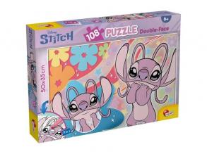 Stitch 2 az 1-ben 108 db-os puzzle és színező 50x35cm - Lisciani