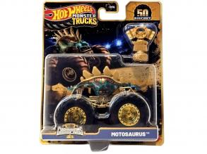Hot Wheels Monster Trucks: Motosaurus bajnok kisautó serleggel 1/64 - Mattel