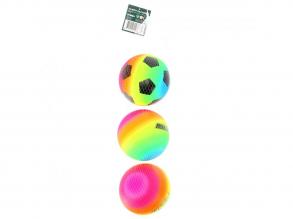 Alert Sport mini labda, 15 cm, PVC, szivárványszín, 3 db