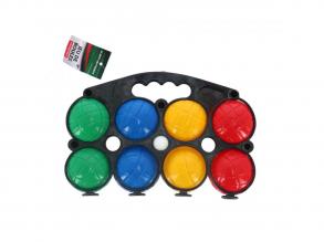 Alert kültéri Boccia játék készlet, műanyag, 8 golyó Alert kültéri Boccia játék készlet, műanyag, 8 golyó
