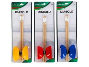 Alert Diabolo ügyességi játék, 16 x 47 x 10 cm, 3 féle, 1 db