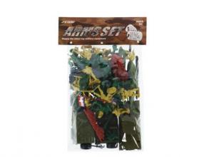 Katonai figura-és járműszett, 60 darabos