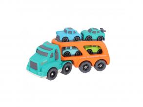 Jipy bioplasztik autószállító kamion kisautókkel, többféle