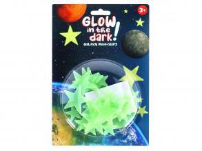 Sötétben világító csillagok és hold matricák