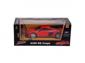 Rádiótávirányítású autó Audi R8 Coupé piros, 1:24