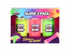 Amazing Cool sötétben világító slime nyálka 3 db-os csomag