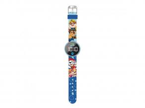 Mancs Őrjárat LED-es karóra, kerek, cserélhető elemmel