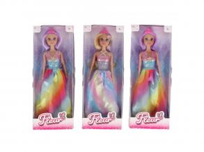 Fleur szivárvány hercegnő baba, többféle, 1 db