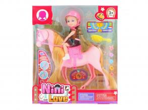 Baba szett lóval, többféle, 1 szett Baba szett lóval, többféle, 1 szett