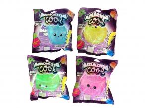 Amazing Cool csillámos puha nyomkodós labda, többféle, 1 db