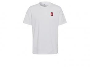 Fcb Str Adidas férfi fehér/FCBTRU színű futball póló