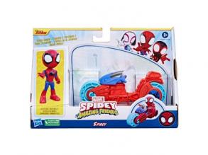 Pókember: Póki és csodálatos barátai Póki játékfigura motorral - Hasbro