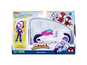 Pókember: Póki és csodálatos barátai Ghost-Spider játékfigura motorral - Hasbro