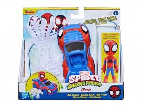 Pókember: Póki és csodálatos barátai - Pókember akciófigura járművel - Hasbro