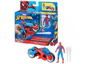 Marvel: Pókember - Web Blast Cycle Pókember motorja figurával - Hasbro