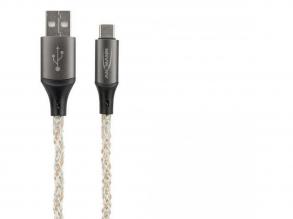 Ansmann RGB LED USB-A USB-C kábel 100 cm