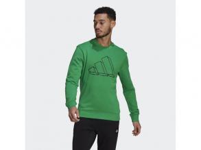 M Fi Gfx Crew Adidas férfi VIVGRN színű pulóver