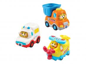 VTech Toot Toot autók  Hármas csomag: Amir, Vasco és Kevin