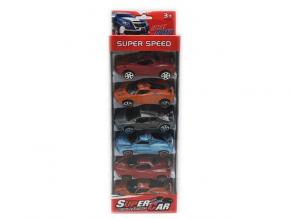 Super Car racing 6 db-os kisautó szett