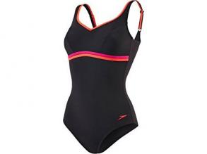 Spdscu Contourluxe 1 Pce A Speedo női fekete/piros/pink színű úszódressz