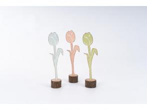 Tulipán dekoráció, 24 cm - többféle, 1 db