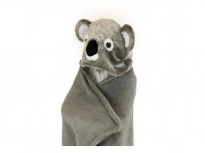 Noxxiez koala kapucnis pléd, 130x100cm