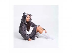 Noxxiez plüssállat kapucnis pulóver, M, pingvin, 160 cm-ig