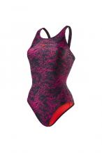 Boom Allover Speedo női fekete /láva piros színű úszódressz
