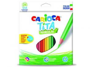 Carioca: Tita háromszög színes ceruza 24db-os